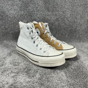 Converse All Star Hi Lift 171209C Women’s Size 8.5 Two Tone White Platform Shoes